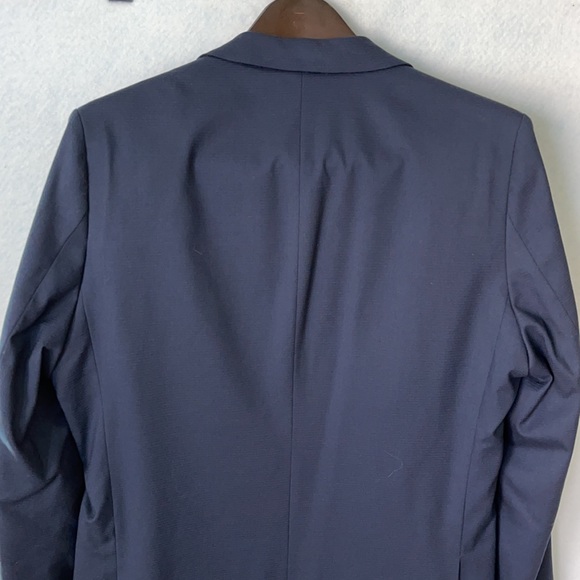 Haggar H26 Navy Textured Tailored Fit Suit Jacket - Picture 5 of 10